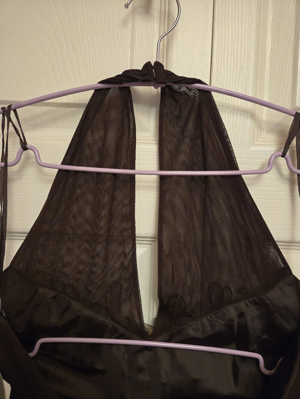 Nine West Dress 90/00s Brown Halter Dress - Picture 9 of 16